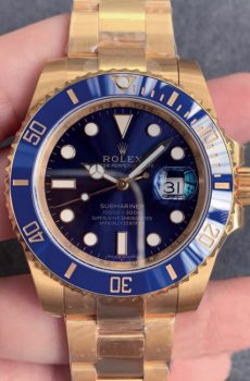 Rolex submariner blue full gold