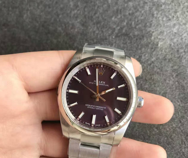 Rolex oyster perpetual purple dial